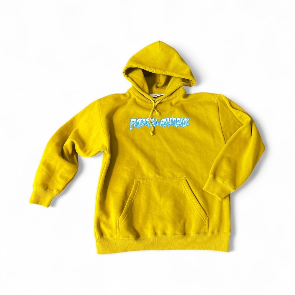 Fcking Awesome Hoodie Graphic Print Pullover Men's Size Large